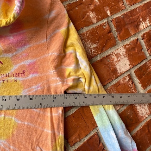 Simply Southern Medium Yellow Adoption Ambassador Tie Dye Long Sleeve Shirt - Picture 8 of 9